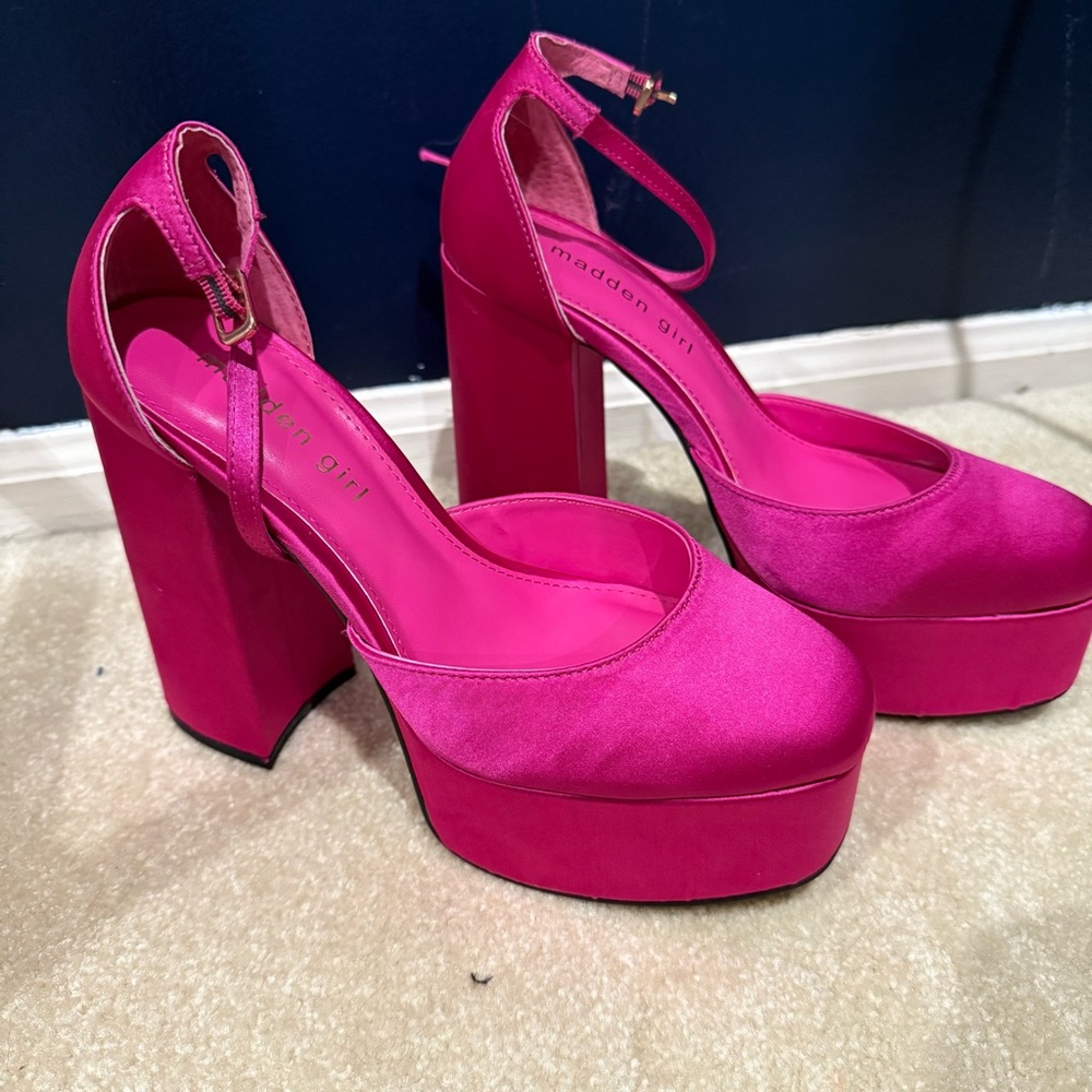Madden Girl Fuchsia Platform Heels